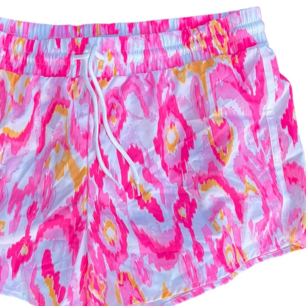 Crown & Ivy Pink Ikat Shorts Size L - Picture 5 of 9